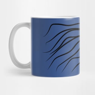 Side Profile of a beautiful long haired woman Mug